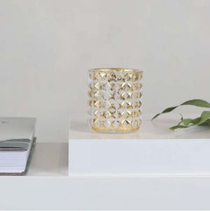 FROSTED CANDLE HOLDER