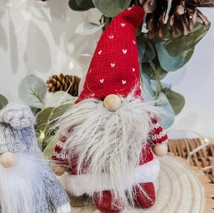 Gonk Tomte with REd stripped sleeve sweater