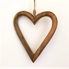 Load image into Gallery viewer, CARVED WOODEN HEART
