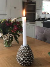 Load image into Gallery viewer, LUXE PINE CONE CANDLE HOLDERS

