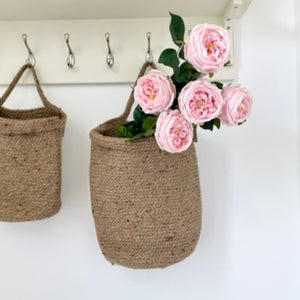 HANGING JUTE UTILITY BAG - TWO SIZES AVAILABLE