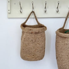 Load image into Gallery viewer, HANGING JUTE UTILITY BAG - TWO SIZES AVAILABLE

