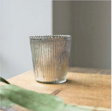 Load image into Gallery viewer, ANTIQUED SILVER TEA LIGHT HOLDER
