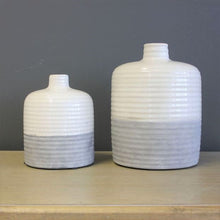 Load image into Gallery viewer, TULA WHITE CRACKLE GLAZE VASE
