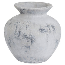 Load image into Gallery viewer, Vesta TExtured Large Ceramic Vase.  Grey Textured Vase. Hill Interiors. DARCY.  
