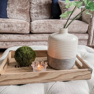 RUSTIC WOODEN TRAYS - 2 SIZES